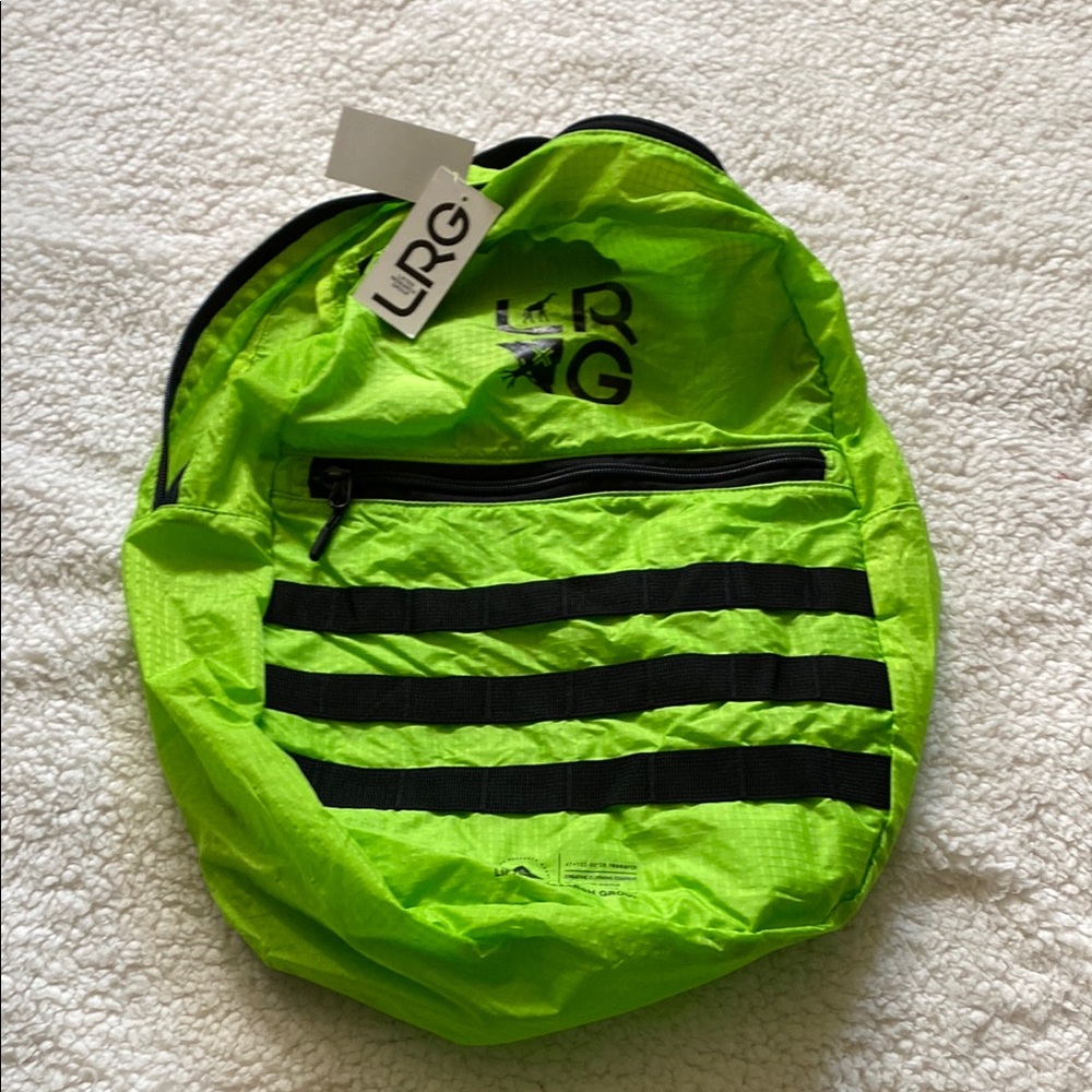 LRG Neon Green Backpack